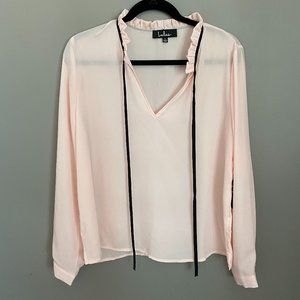 Lulu's Sheer Pink Top